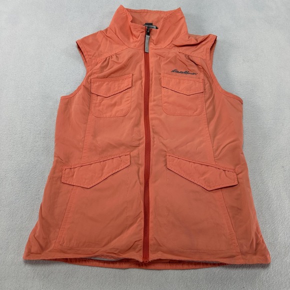 Eddie Bauer Jackets & Blazers - Eddie Bauer Travex Vest Womens Small Coral Nylon Lightweight Travel Hiking‎ Zip